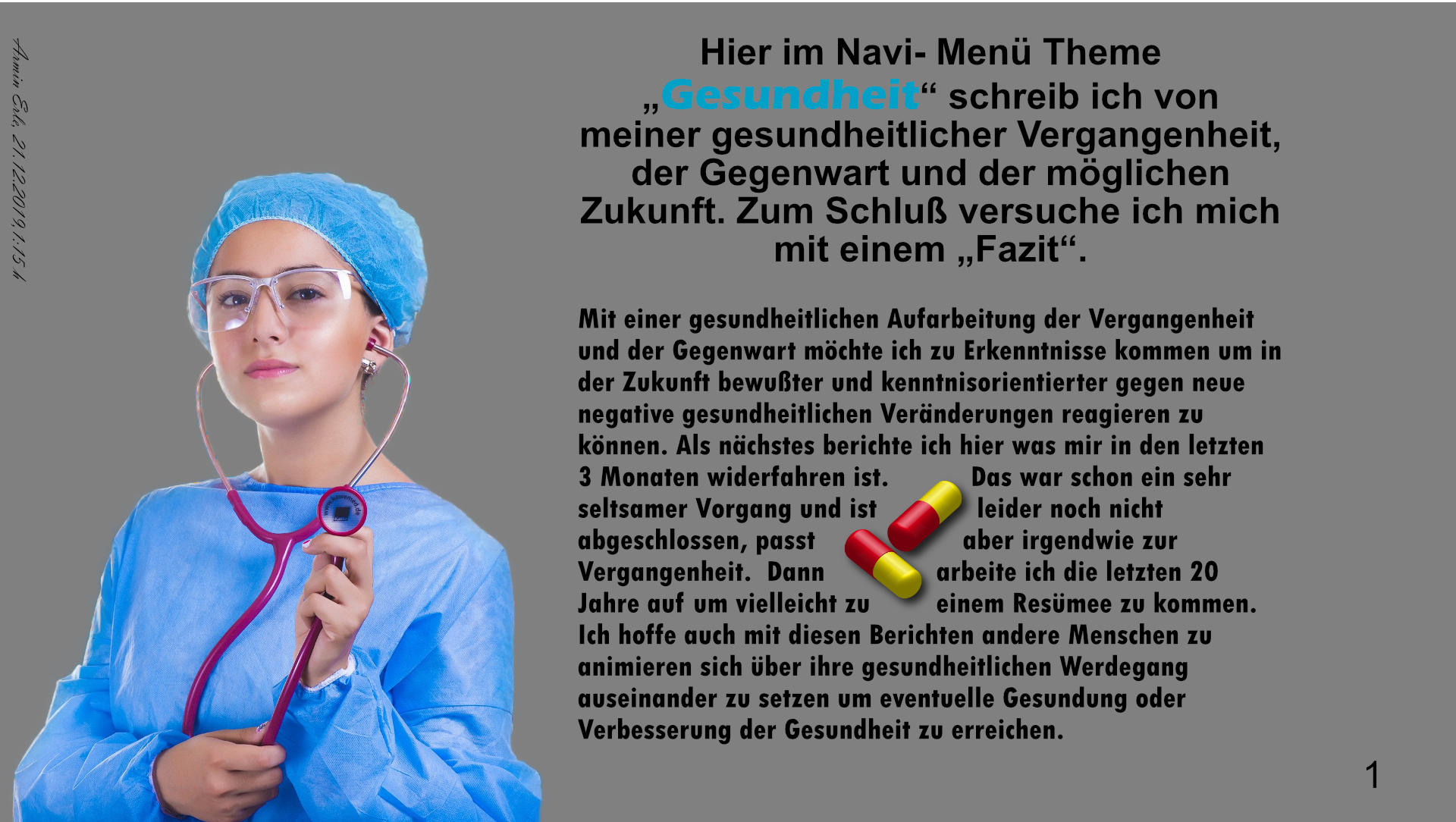 Armin Erle Gesundheit